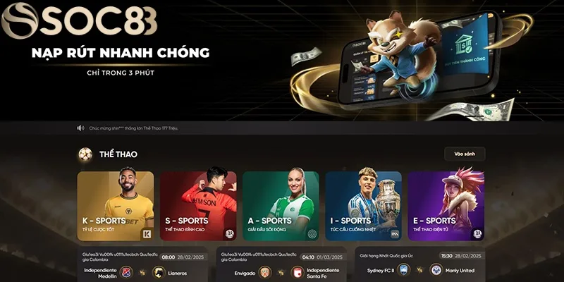 App SOC88 giúp cá cược, chơi game dễ dàng hơn App SOC88 giúp cá cược, chơi game dễ dàng hơn